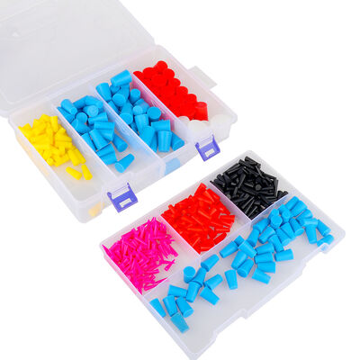 Processing Service Moulding Customized 450 PCS Tapered Silicone Rubber Plugging Cap with Thread Hole